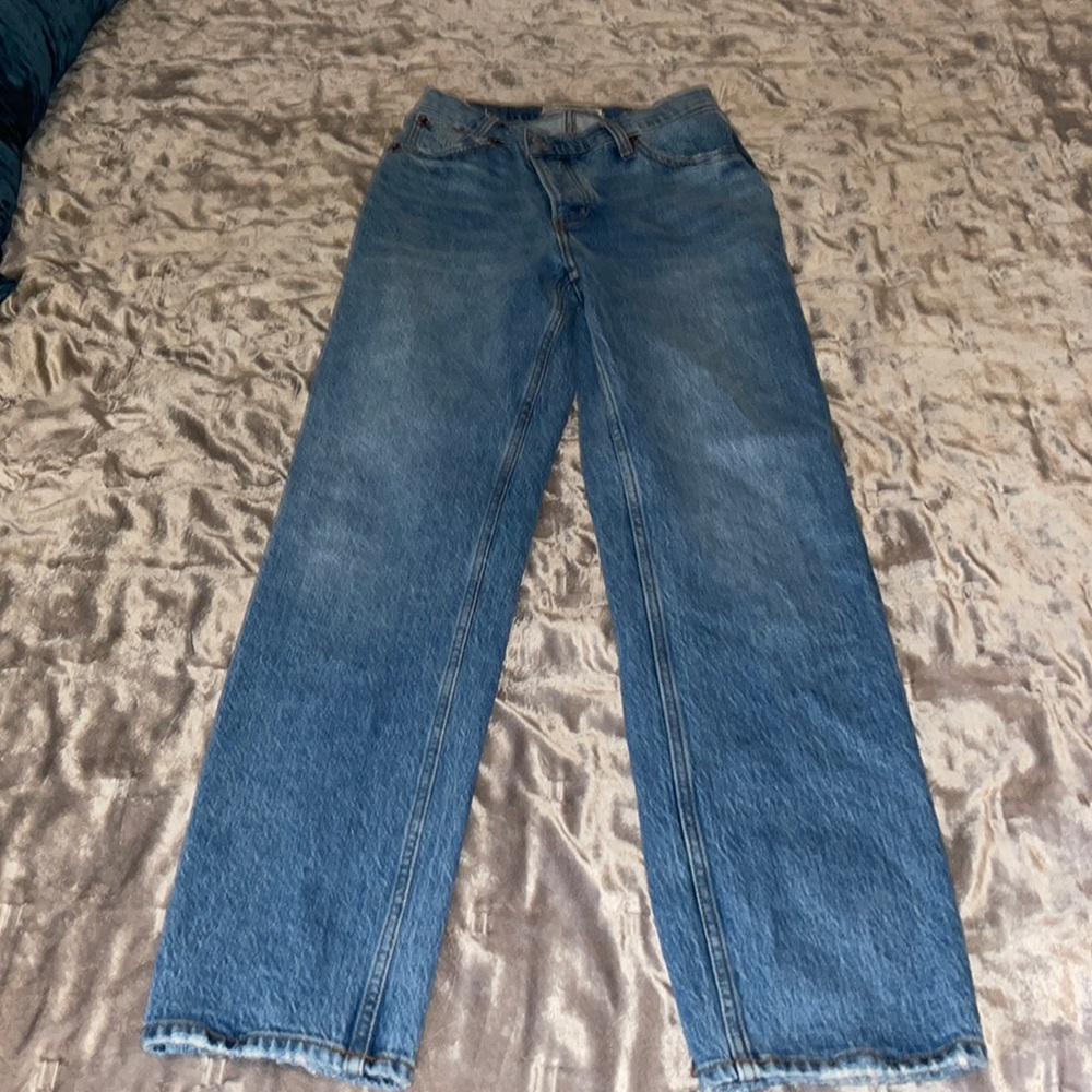 Abercrombie jeans the dad high rise size 00 or 24